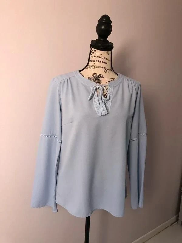 💙 Blouse bleu ciel brodée – Lola Espeleta – T. S – Très bon état